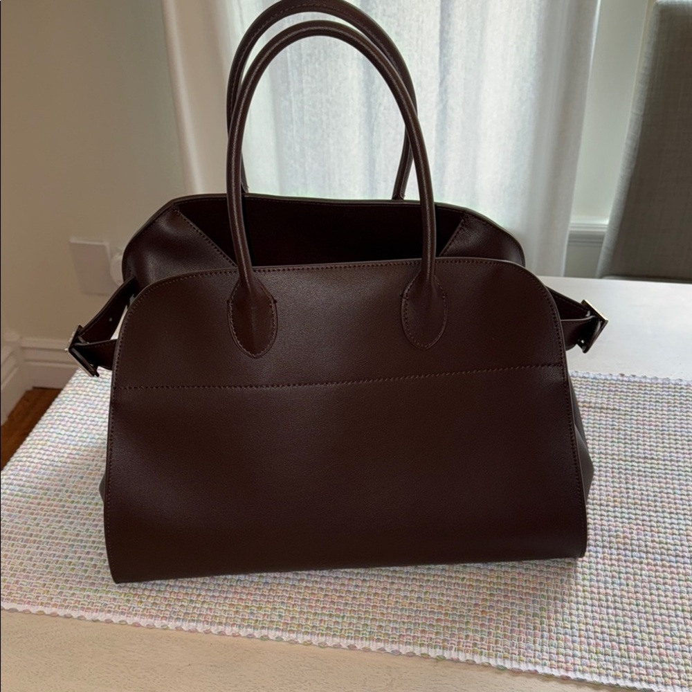 The Row Inspired Handbag brown leather EUC